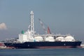 LNG cargo ship Royalty Free Stock Photo